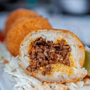 Mini sandwich de yuca