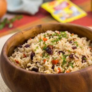 Arroz con arándanos y mantequilla